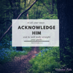 Proverbs 3 acknowledge