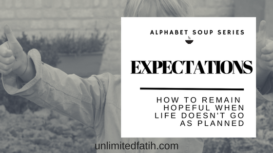 Regaining hope when your expectations have not been met in life. Don't give up hope. What we expect is what will happen. Where have you decreased your expectations in life?